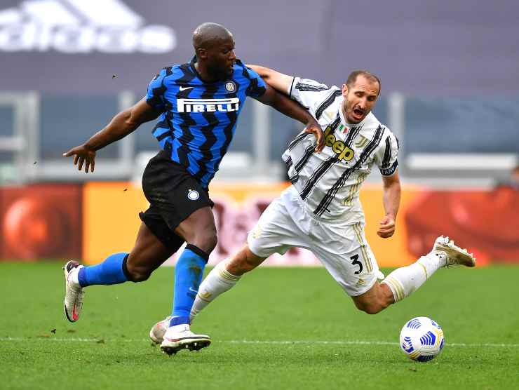 Lukaku Chiellini Inter Juventus