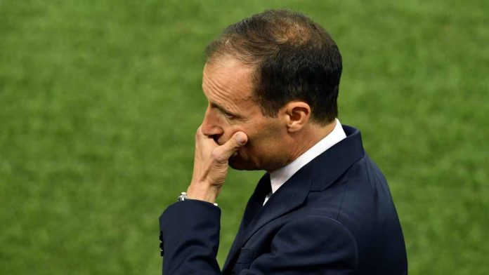 Massimiliano Allegri (GettyImages) Mercato Juve, Massimiliano Allegri mentre pensa