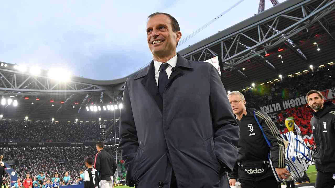 Massimiliano Allegri in campo