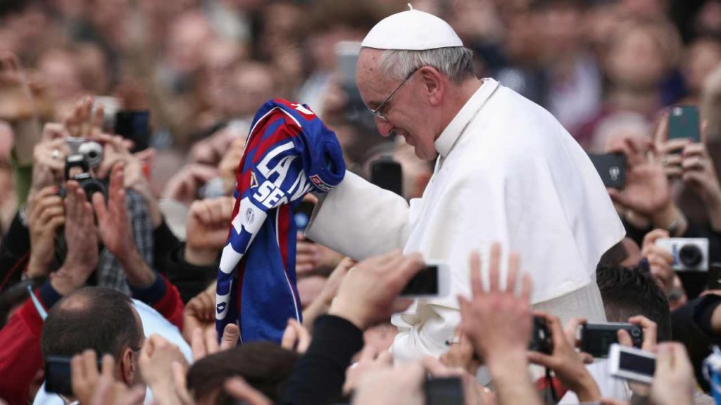 papa francesco calcio 