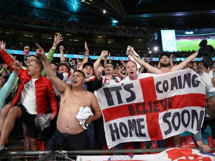 Tifosi inglesi a Wembley