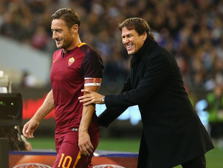 Totti e Garcia - Getty Images