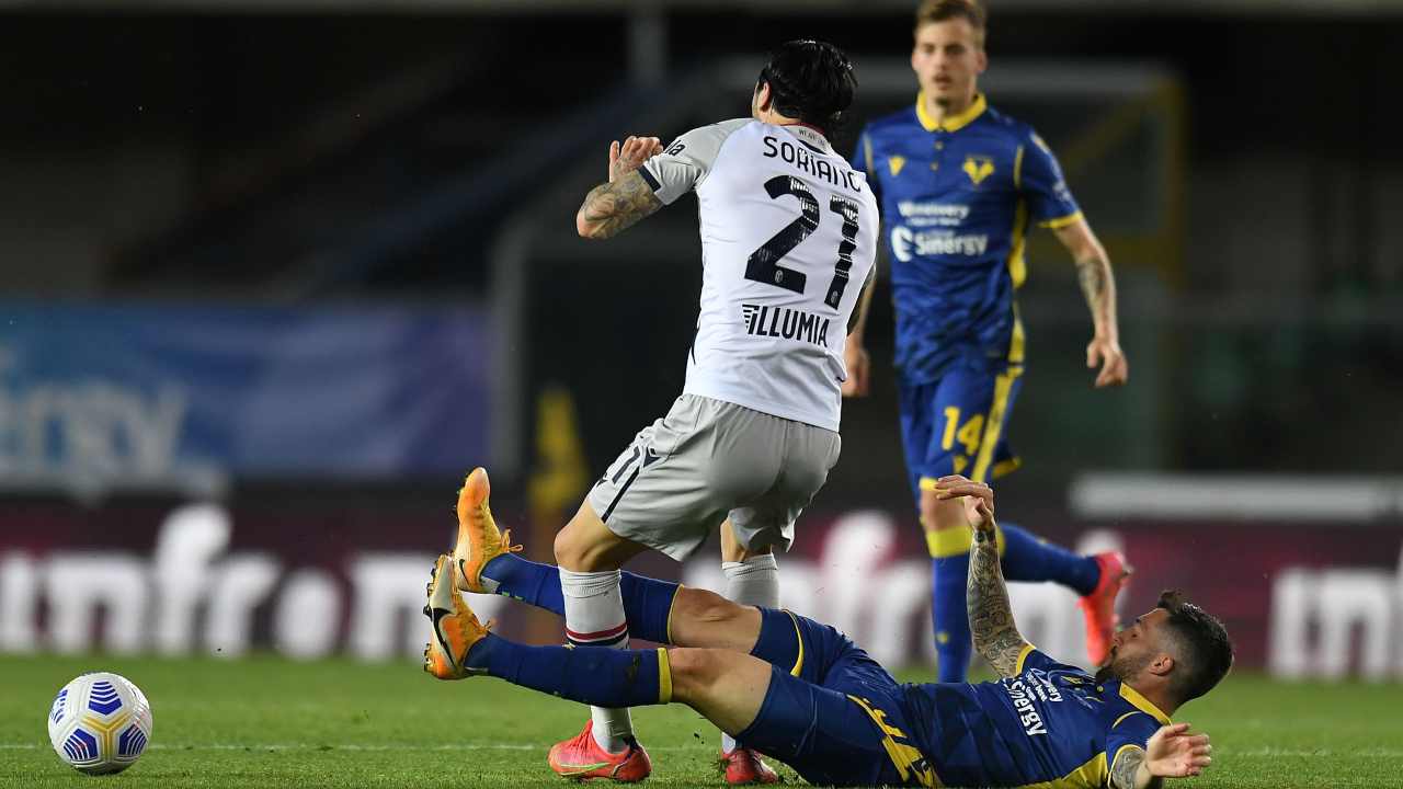 Soriano contro il Verona - Getty Images