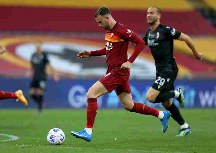 Borja Mayoral in campo con la Roma