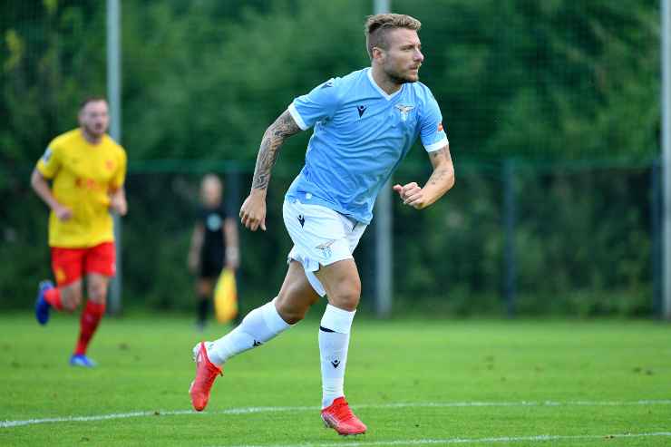 Ciro Immobile Allenamento Lazio nel centro sportivo Kloseterpforte a Marienfeld in Germania.