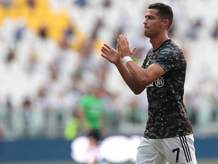 Cristiano Ronaldo con la maglia della Juventus