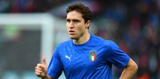 Federico Chiesa con la maglia dell'Italia
