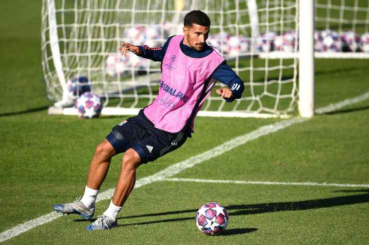 Houssem Aouar in allenamento 