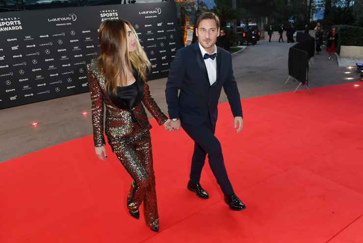 Ilary Blasi e Francesco Totti sul red carpet