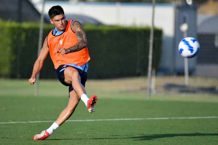 Joaquin Correa Allenamento Lazio nel centro sportivo di Formello