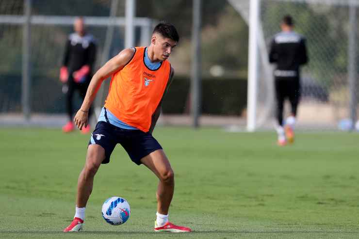 Joaquin Correa Allenamento Lazio nel centro sportivo di Formello a Roma.