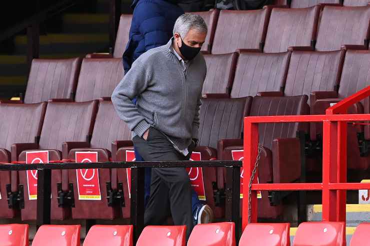 Jose Mourinho in tribuna