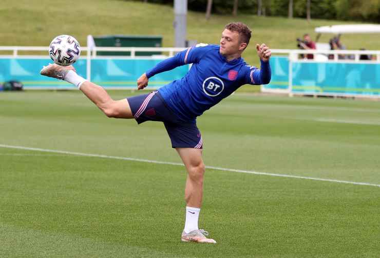 Kieran Trippier in allenamento