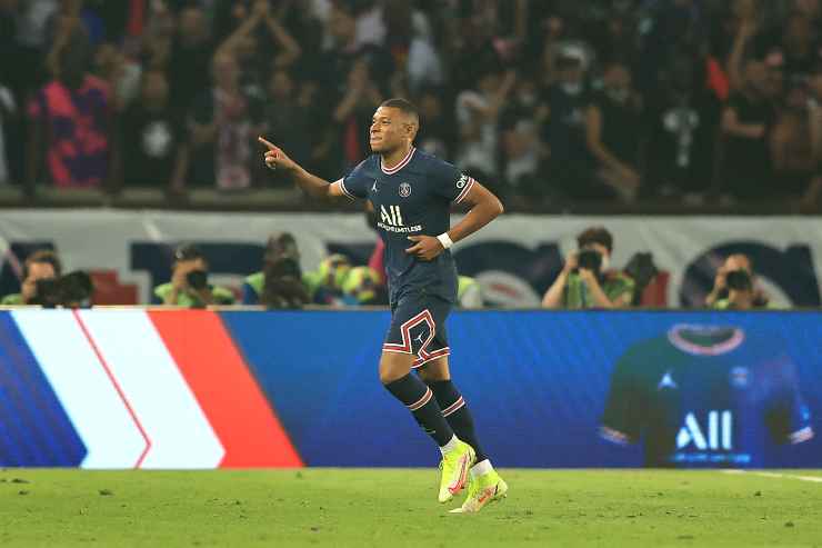 Kylian Mbappé in campo