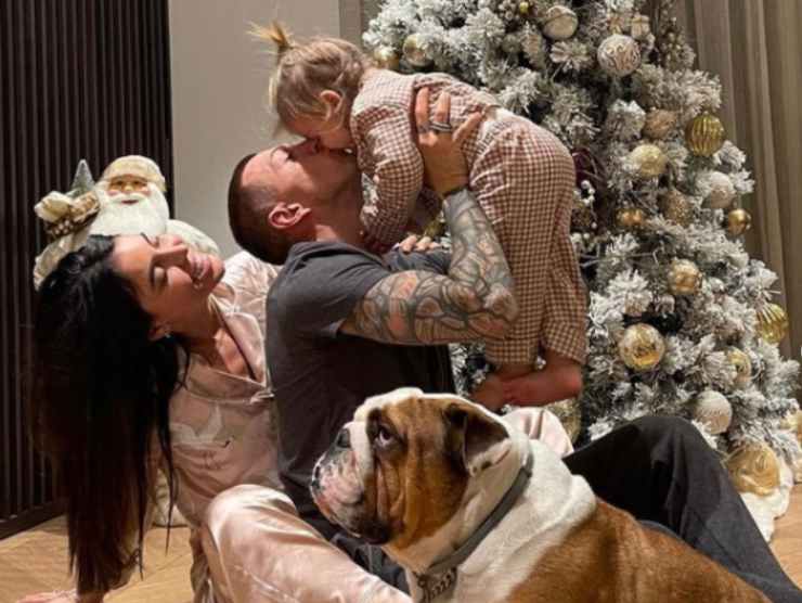 Federico Bernardeschi, Veronica Ciardi e la figlia a Natale