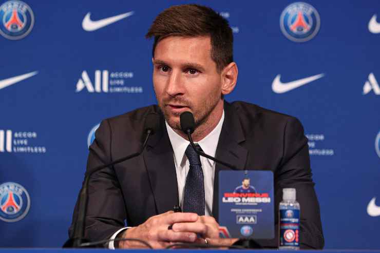 Lionel Messi in conferenza stampa