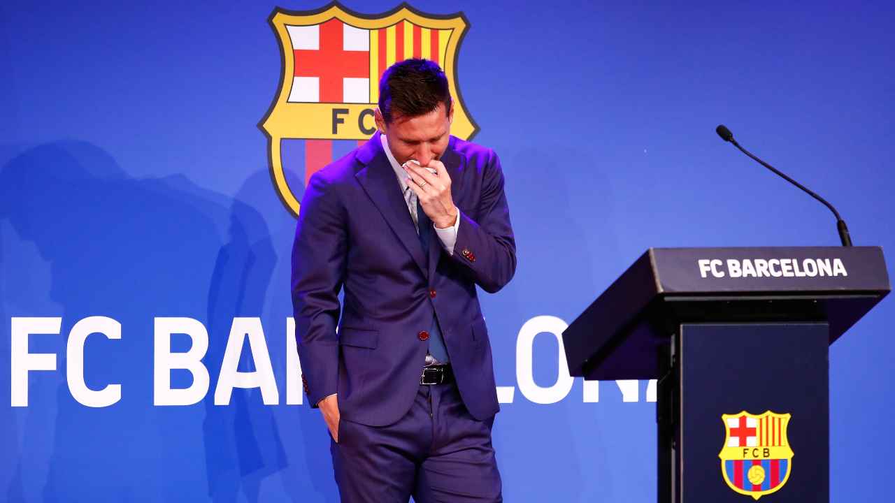Lionel Messi in conferenza stampa