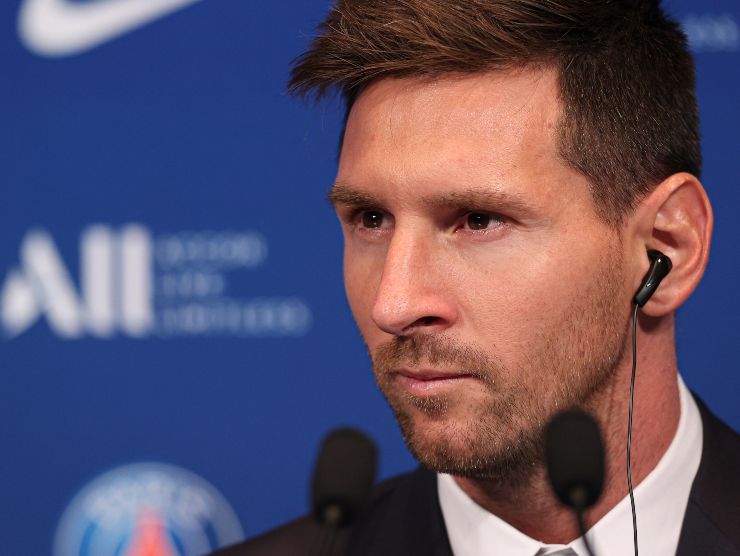 Messi in conferenza - Getty Images