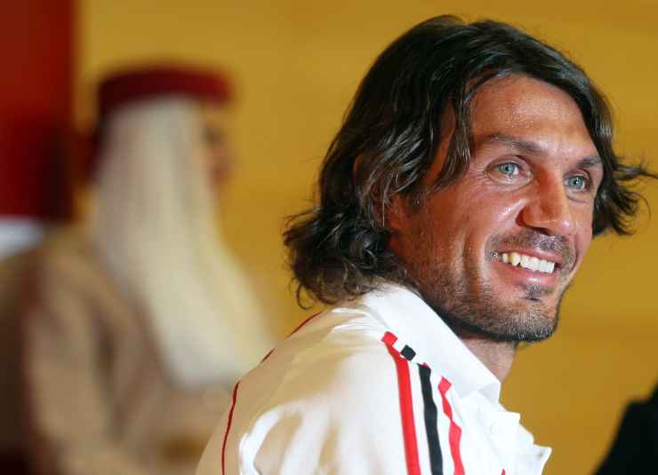 Paolo Maldini in primo piano