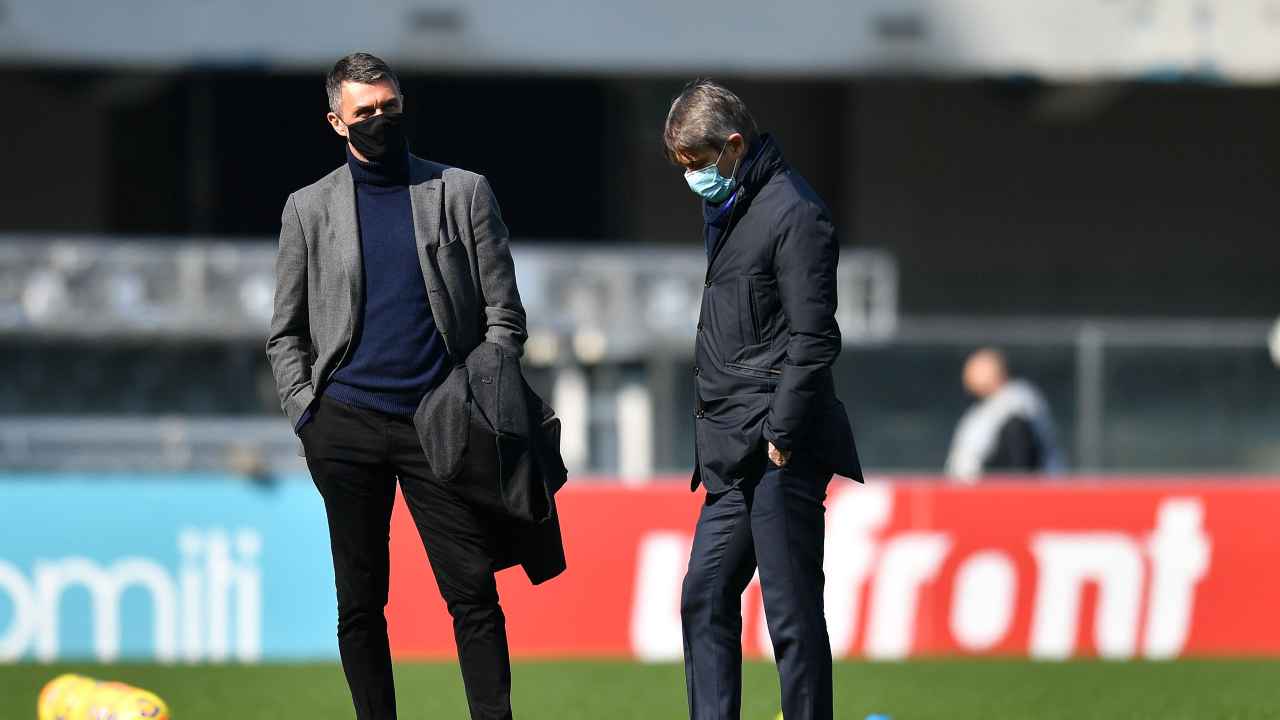 Calciomercato Milan, Paolo Maldini e Frederic Massara in campo