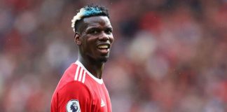 Paul Pogba con il Manchester United