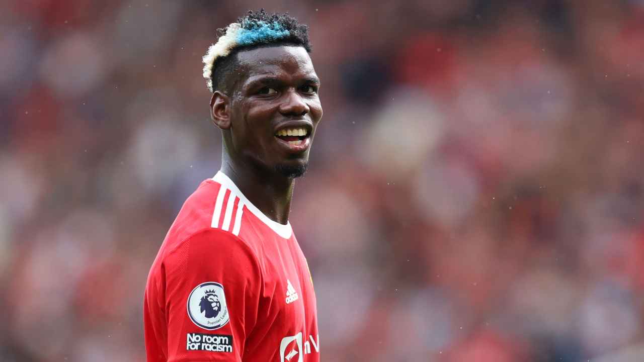 Paul Pogba con il Manchester United