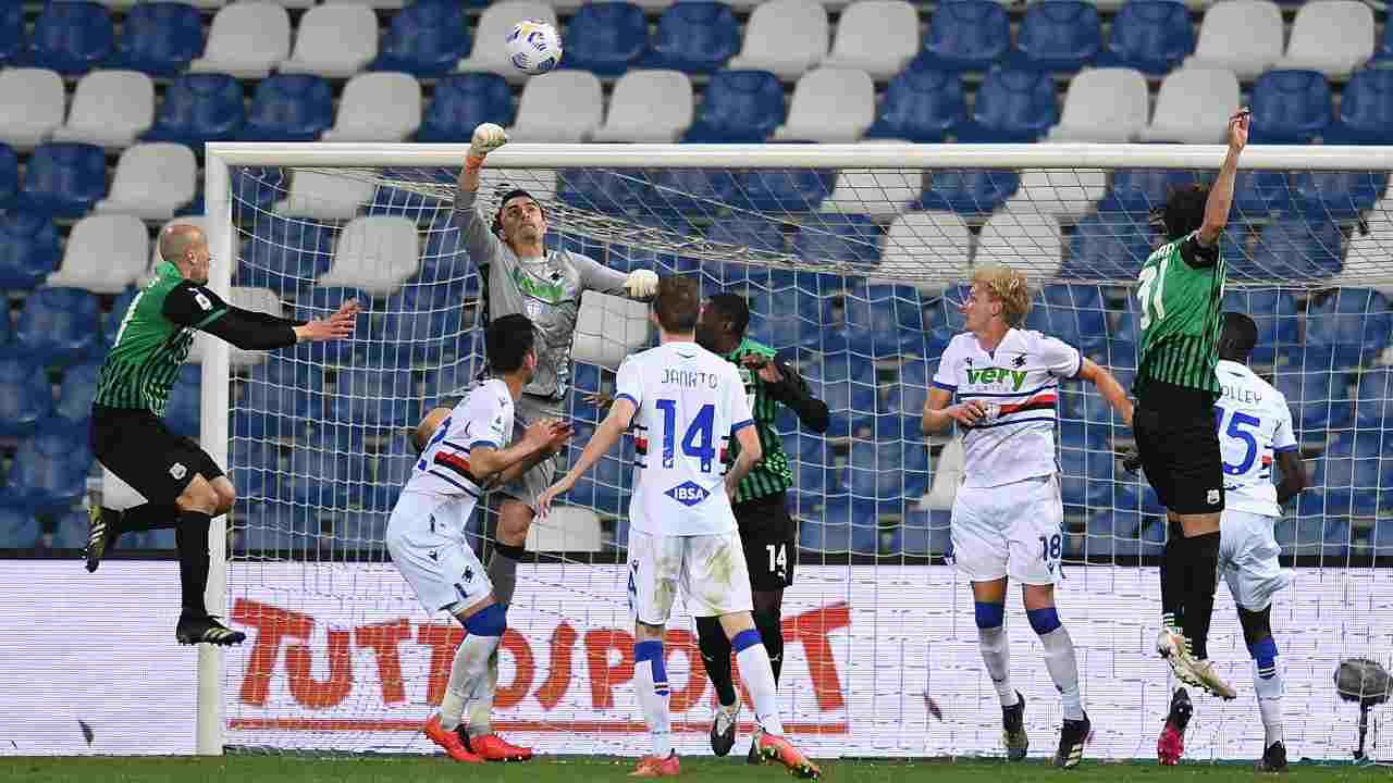 Sampdoria-Sassuolo getty images