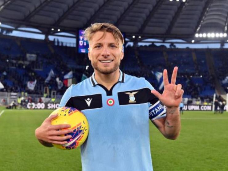 Immobile segna una tripletta all'Olimpico