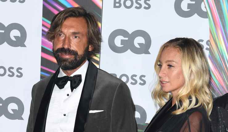 Andrea Pirlo e Valentina Baldini in primo piano