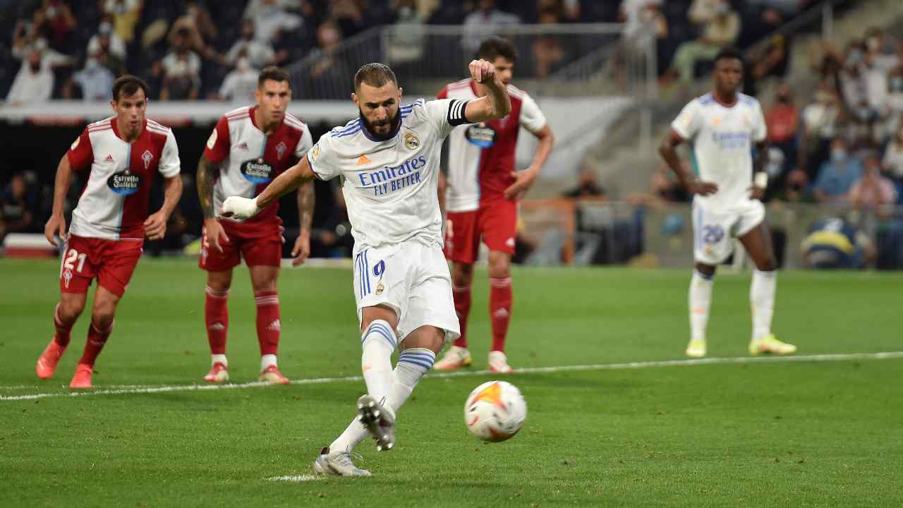 Benzema su rigore - Getty Images