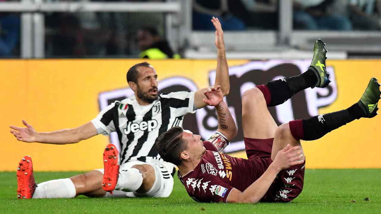 Chiellini e Belotti - Getty Images