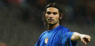 Daniele Adani con la maglia dell'Italia