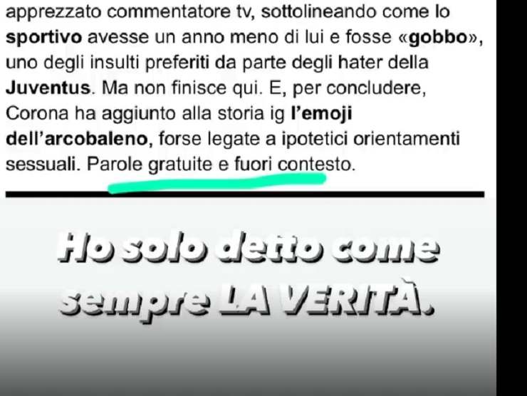 Fabrizio Corona attacca Del Piero 