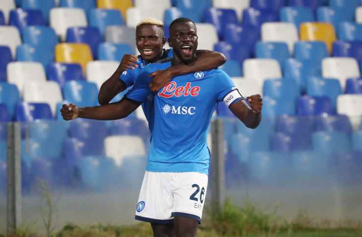 Kalidou Koulibaly mentre esulta