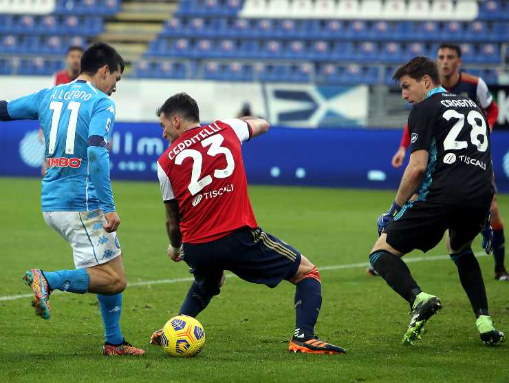 Lozano a Cagliari - Getty Images