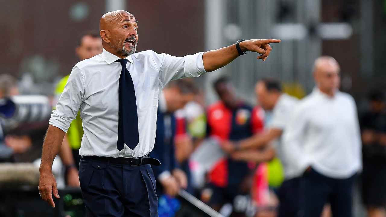 Napoli Anguissa, Luciano Spalletti (GettyImages) Luciano Spalletti mentre indica