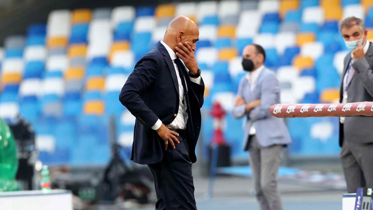 Napoli, Luciano Spalletti mentre cammina