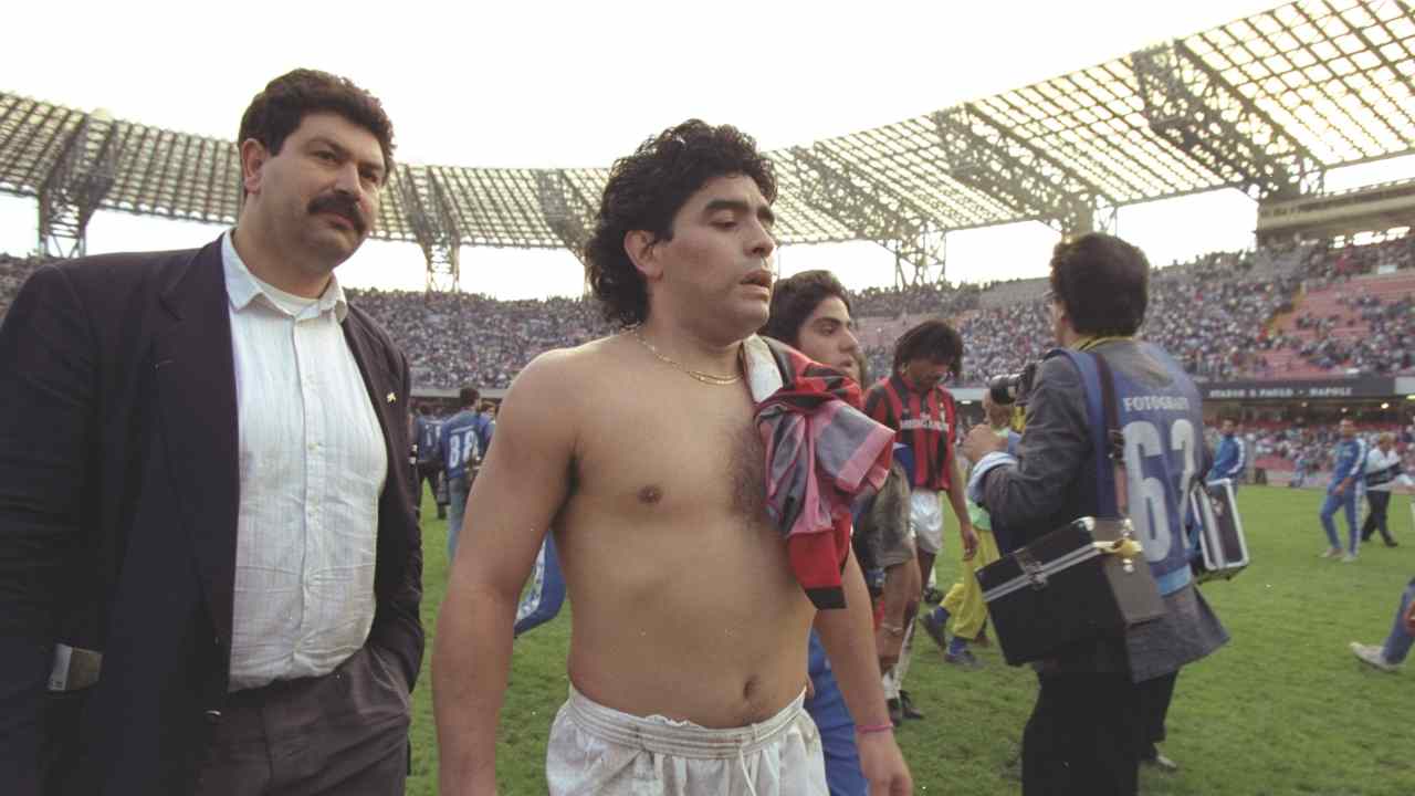 Maradona al San Paolo - Getty Images