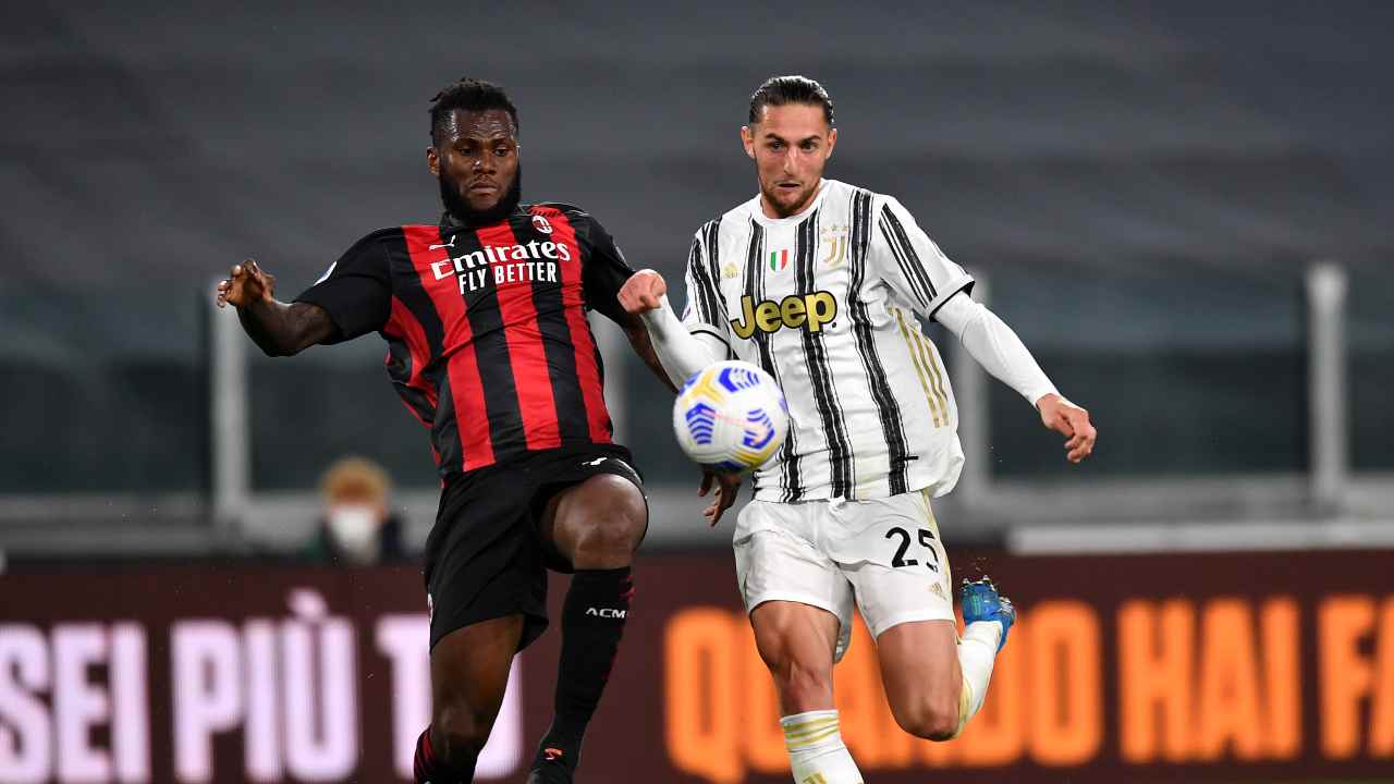 Milan vs Juventus in campo