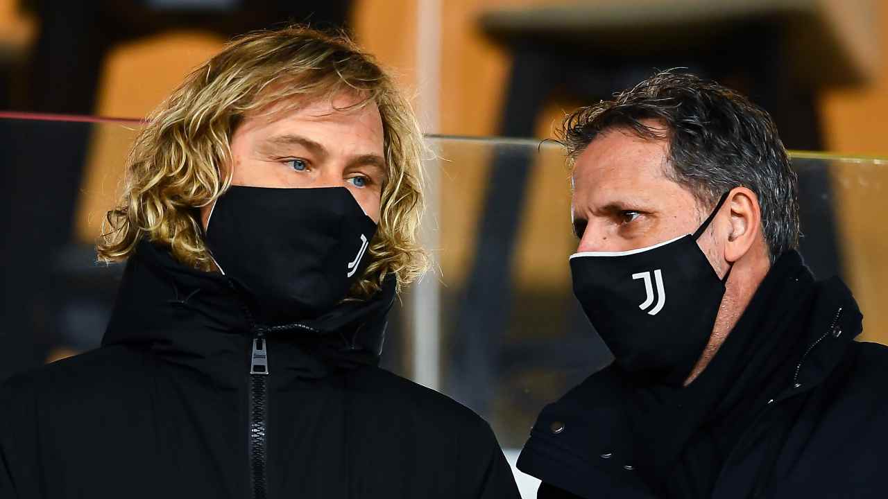 Juventus, Pavel Nedved e Fabio Paratici in primo piano