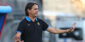 Inter, Simone Inzaghi con la maglia dell'Inter