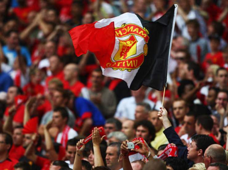 Tifosi del Manchester United allo stadio