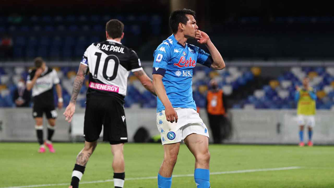 Udinese-Napoli in campo