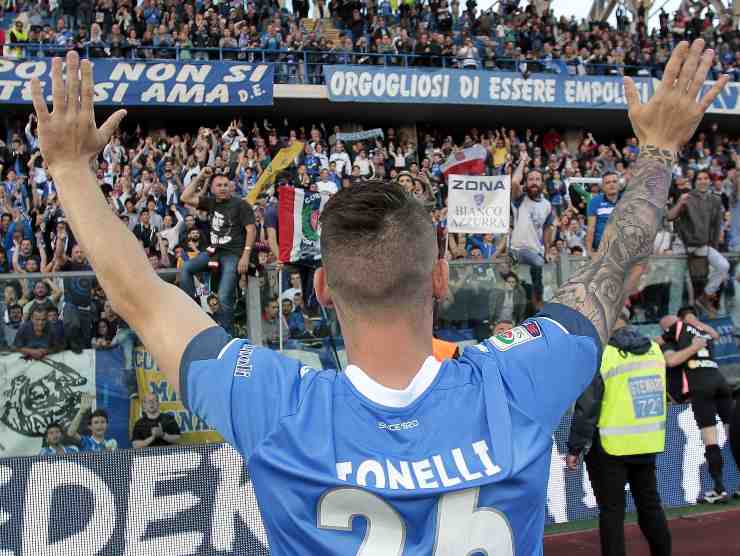 Tonelli saluta curva - Getty Images