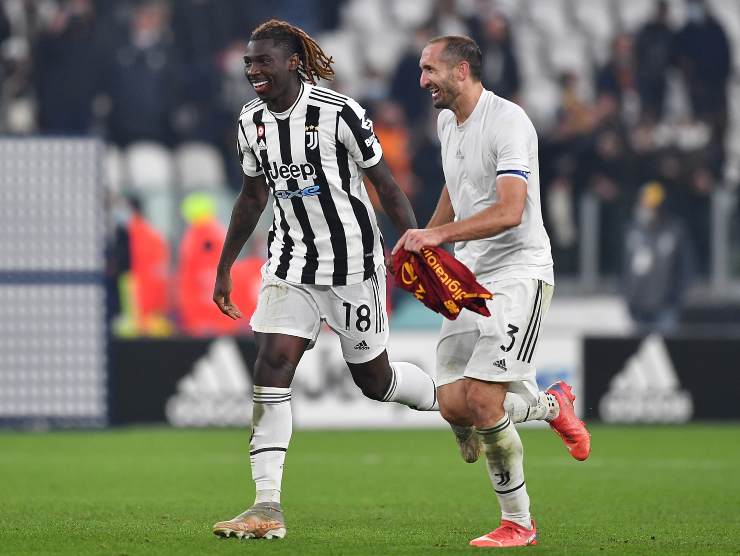 Moise Kean e Chiellini