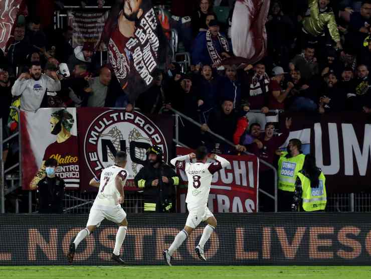 Salernitana esultanza Venezia