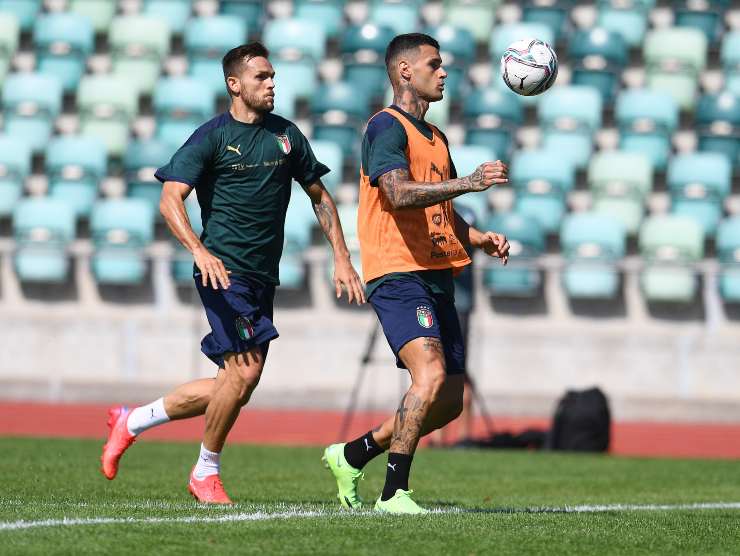 Scamacca in allenamento - Getty Images