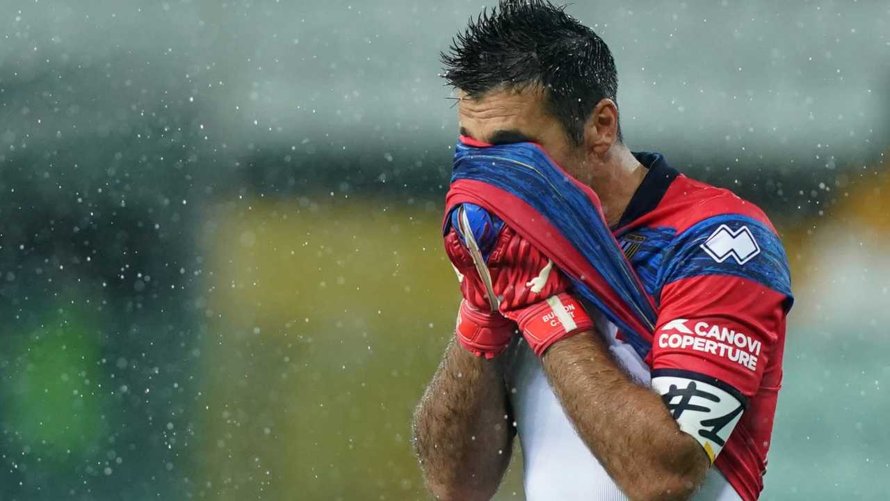 buffon al Parma - Foto LaPresse