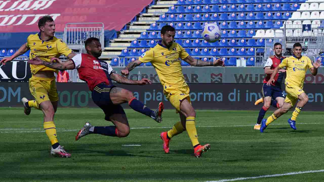 Cagliari Verona - foto LaPresse