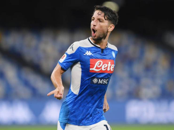 Dries Mertens, autore di una doppietta contro la Lazio